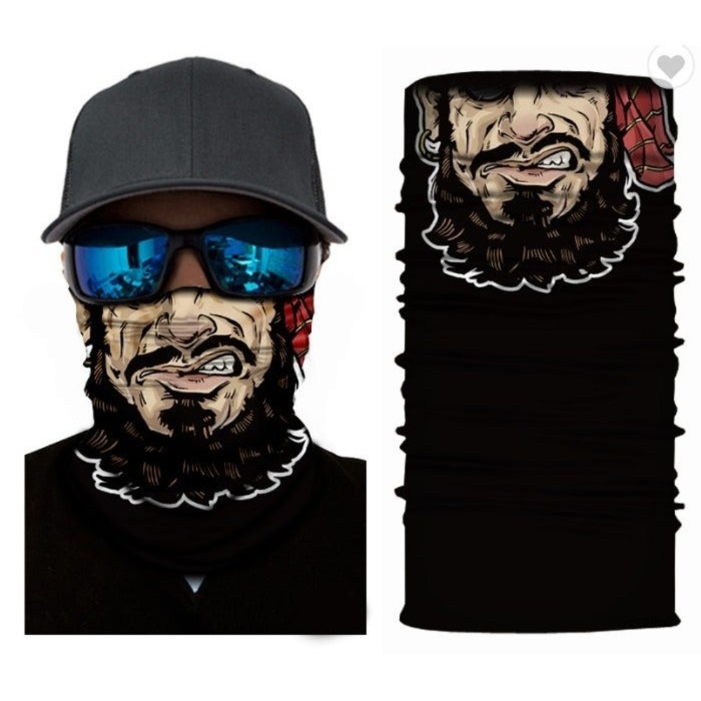 Pirate Face Shield Neck Gaiter Sun Mask Balaclava Motorcycle Fishing Bandana